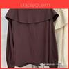Han Style Ruffled Long Sleeve Shirt With 3d Pattern For Spring Fashion Ladies
