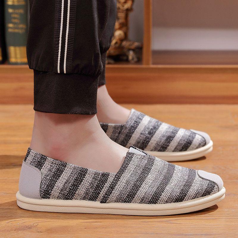 Casual Shoes for Men Round Toe Breathable Ethnic Style 2025 Trend Sneakers Adults Classic Original Elegant Legitimate Man Shoe