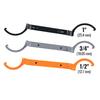 AEE2-3-Piece Conduit Lockout Wrench Set, Tighten And Loosen Locknuts In Tight Spaces, 1/2, 3/4 And 1-Inch, Offset Bends 50900 Du
