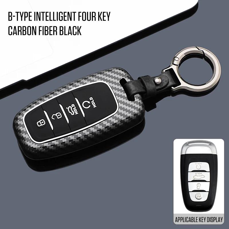 newCar Key Case For Hongqi HS5 H5 H9 HS7 H7 L5 HS3 L9 2023 2024 2025 Classic Protection Keyless Cover Shell Fob Bag Accessories