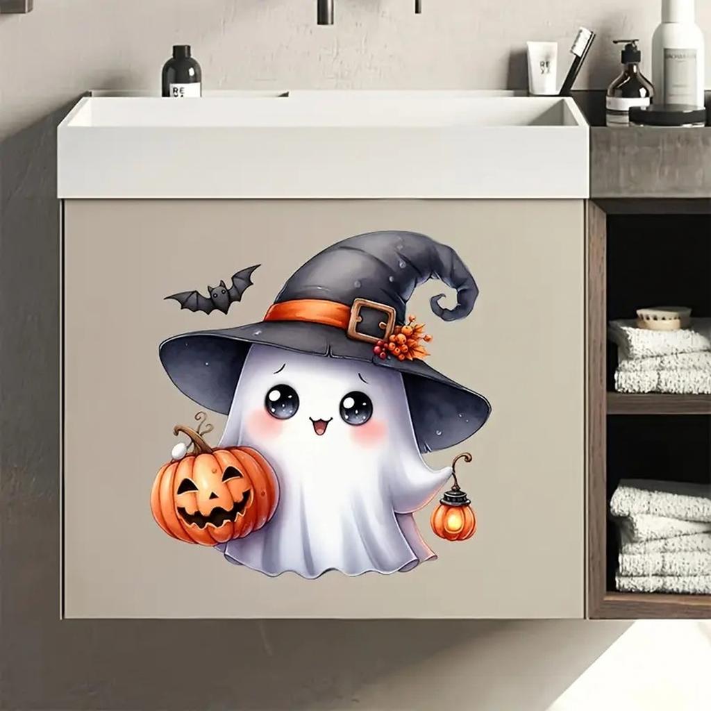 Halloween Toilet Sticker Decal for Bathroom Holiday Decor