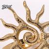 Index Finger Ring Middle Sun Pattern Open Adjustable Fit Women