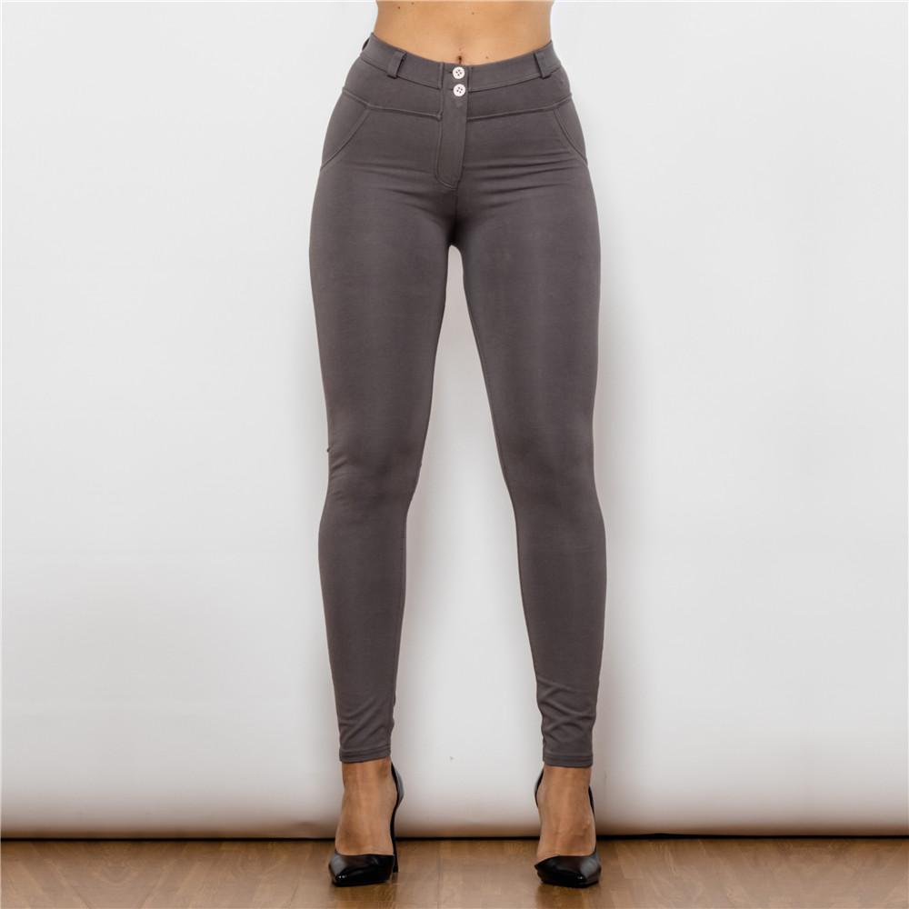 Shascullfites Pantaloni Olive Green cu Talie Medie Melody Pantaloni Dama cu Control Abdomen Pantaloni Dama Confortabili Push Up