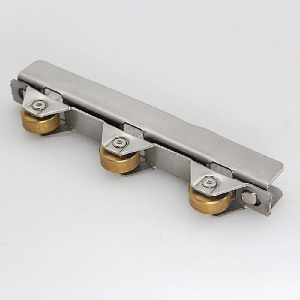 4PCS/Set 3 Copper Wheels Pulley Roller Wear-resistant Track Wheel for 5-8mm Thick Glass