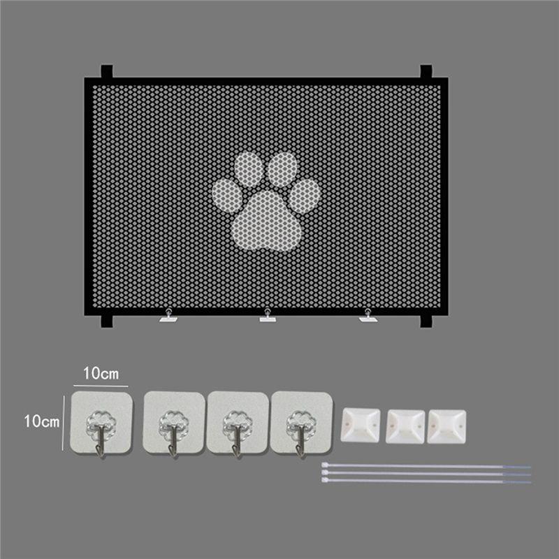 Porte-moustiquaire rétractable ABIY Barrière d'encadrement de porte Barrières pour animaux de compagnie Pliable portable Barrières pour chiens D0LD