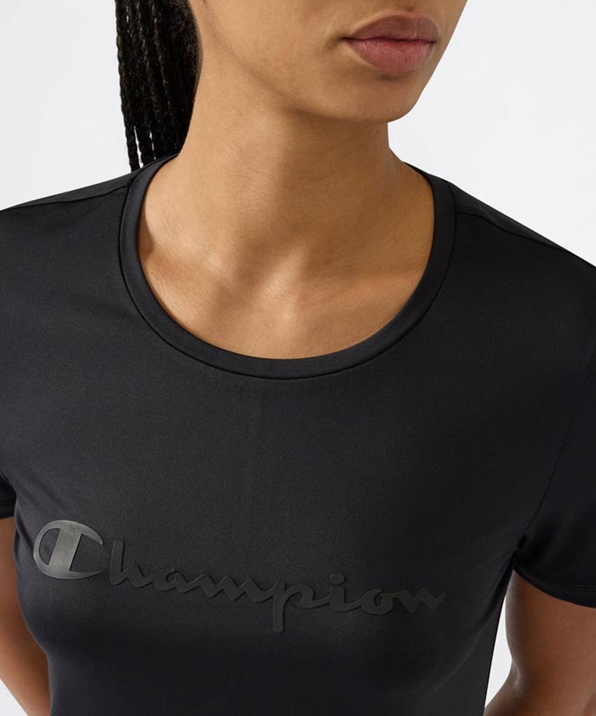 Champion Women'S Big Logo Athletic T-Shirt Black