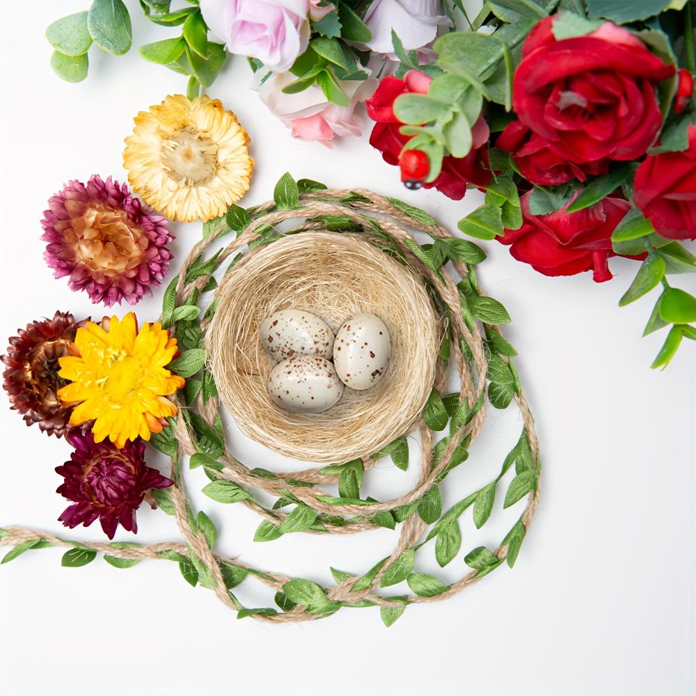 10 Stück künstliche Vogelnester, perfekt für Garten, Naturkunst und Basteldekoration, Gartendekoration | Naturbraune Nester | Vogelnest-Dekor