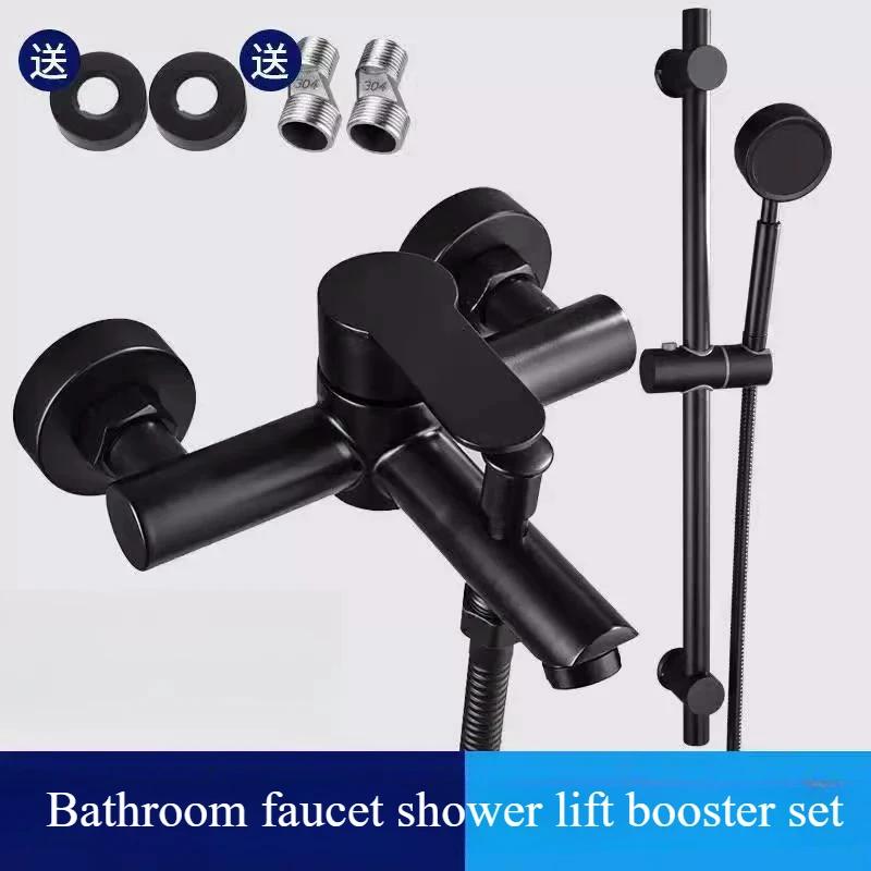 Bathroom Shower Faucet Set 304 Stainless Steel Bathtub Faucet Into The Wall Bathroom Dual Mixed Water Valve Hot and Cold Faucet