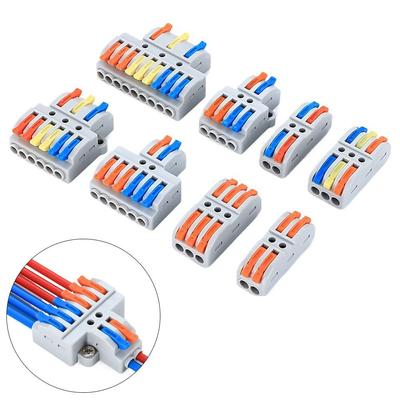 Universeller kompakter Schnellklemmenblock, Mini-Schnellverbinder, Drahtverbinder, elektrisch