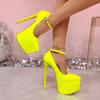 Fashion New Style Fashion Hot Sale Party Disco Dance Pumps Women 5.5cm Platform Girding Buckle 16cm Super High Thin Heels Fashion Pumps