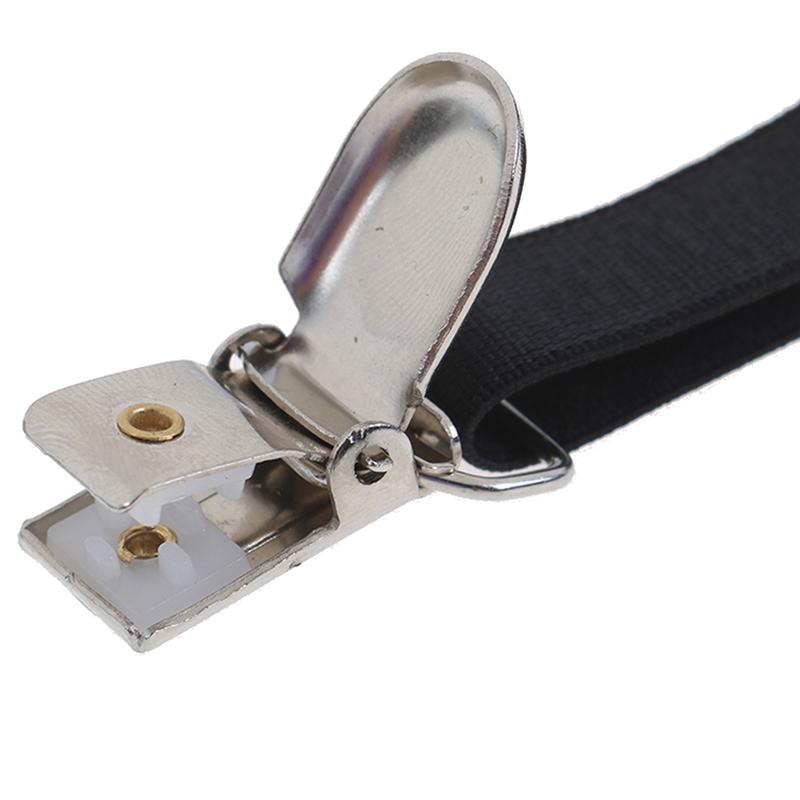 2Pcs Mens Elastic Adjustable Shirt Stays Garters Leg Suspenders Holders Shirt