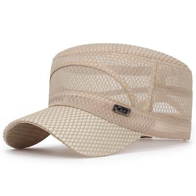 Outdoor-Sport-Kappe, Sommer, Mesh, atmungsaktiv, lässig, Sonnenhut, Unisex, einfarbig, Baseball-Cap