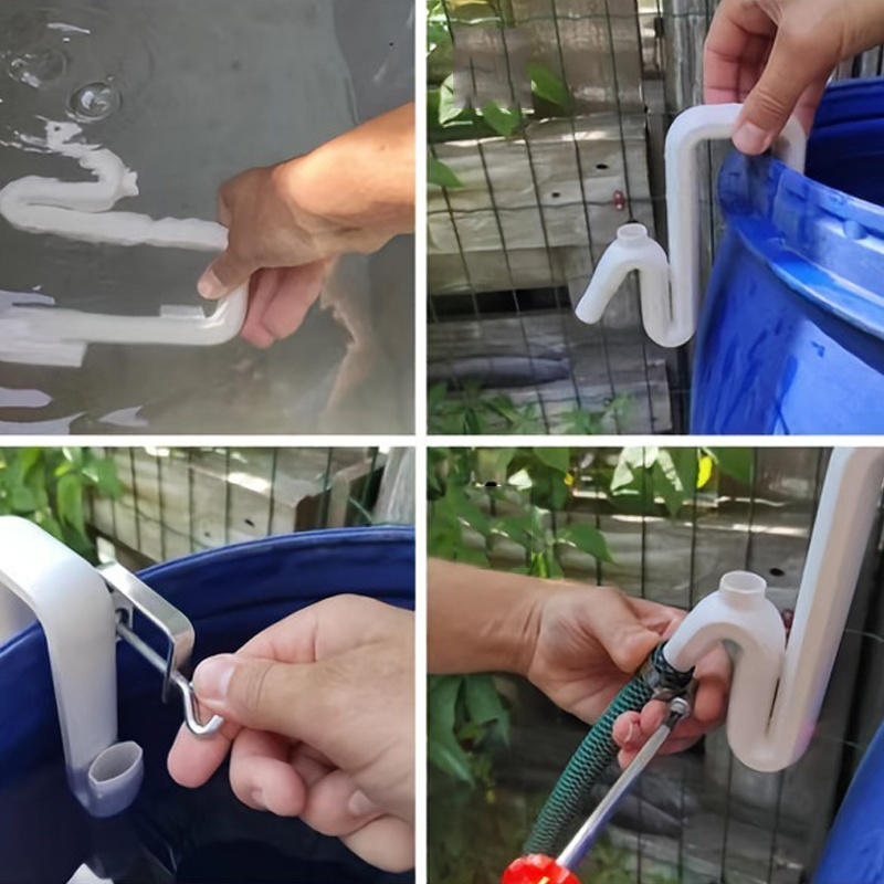 Rainwater Transfer And Overflow Pipe Solutions - Self-priming Siphon Hose Kit For Easy Automatic Drainage And Water Filling