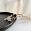 Half-sugar peach natural pink crystal bracelet9Silver Braided Bracelet for Girlfriends Factory-supplied amethyst