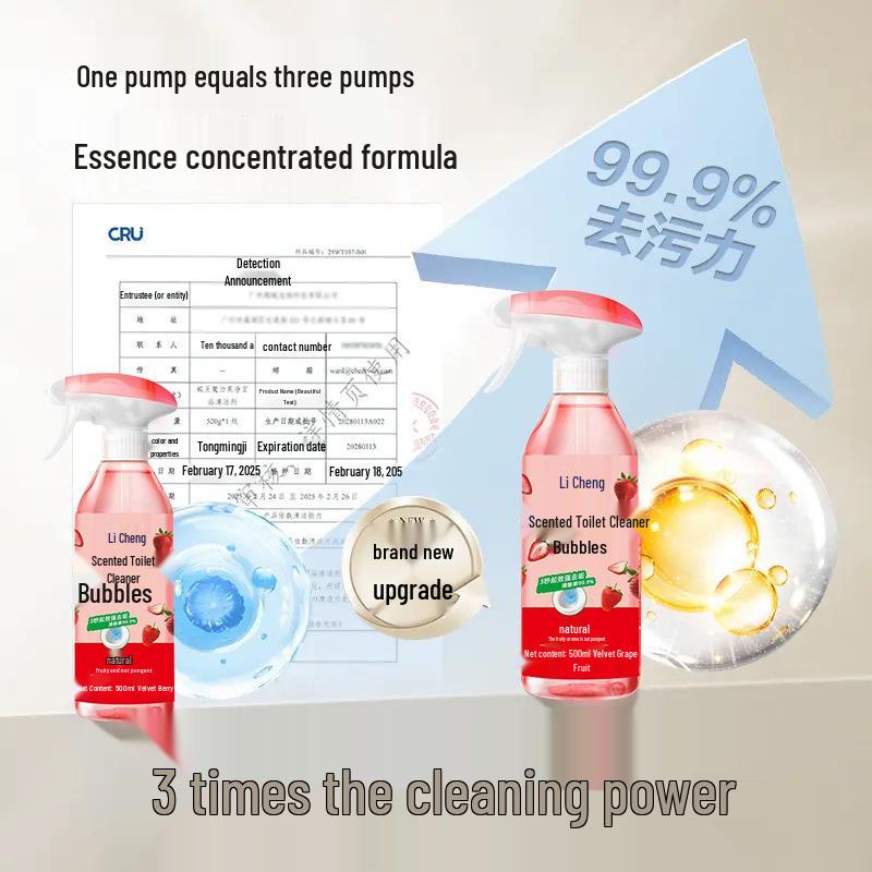 Multi-Functional Stain Removal & Deodorizing Cleaner for Bathroom, Toilet, Kitchen, and Oil