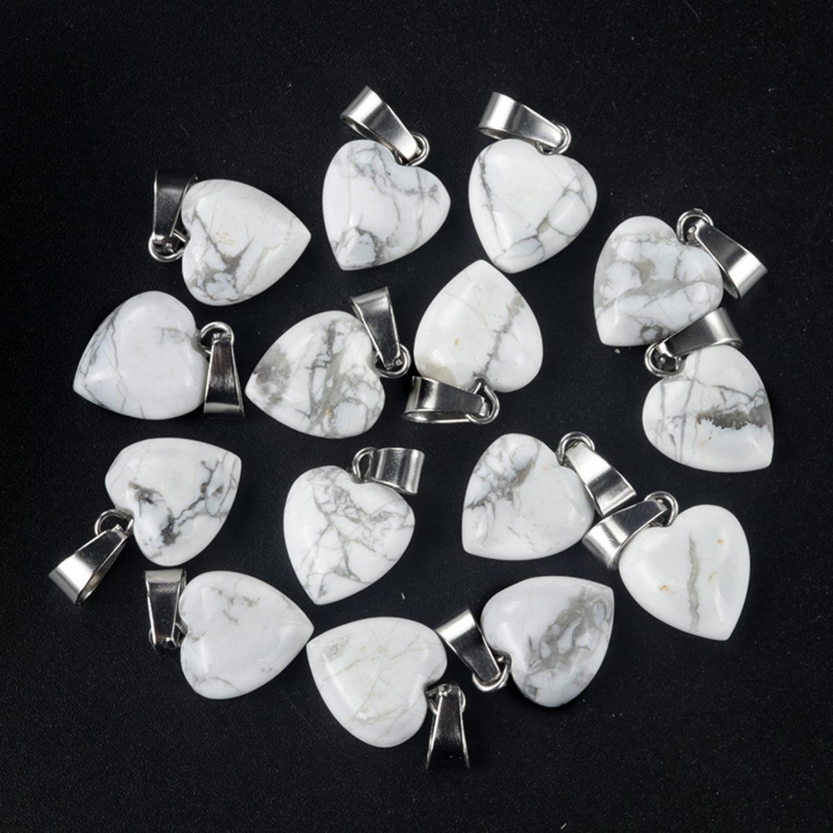 

5 шт./упак. кулон в виде целебного хрустального сердца, натуральный камень, кварц, драгоценные камни, подвески для изготовления ювелирных изделий, ожерелье, браслет, серьги, аксессуары, ремесло 13x13 мм 5Pcs/13x13mm