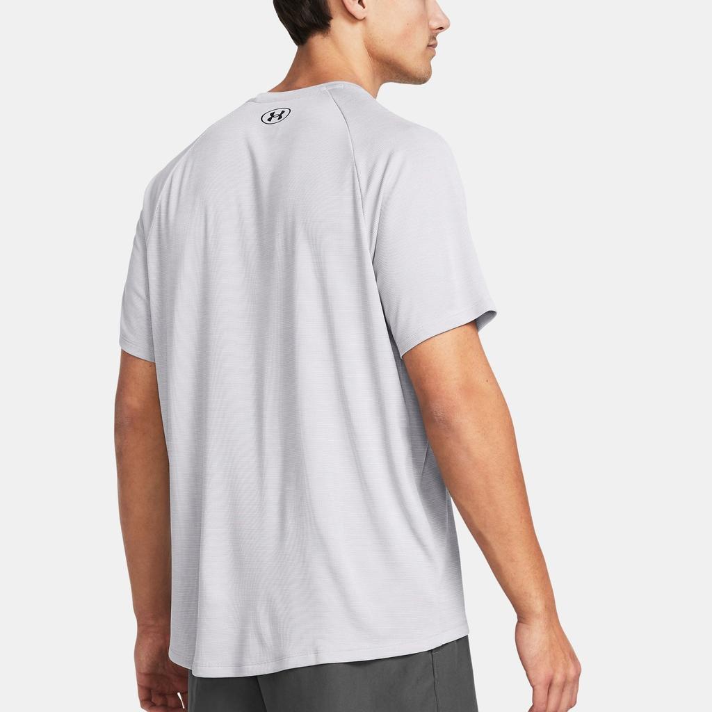 Under Armour Logo Print Loose Fit Crew Neck Short Sleeve T-Shirt Men Tops White 1382796-100