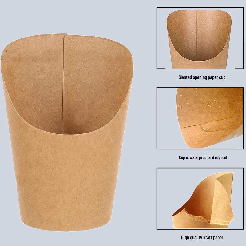 12oz Kraft Paper French Fry Cups