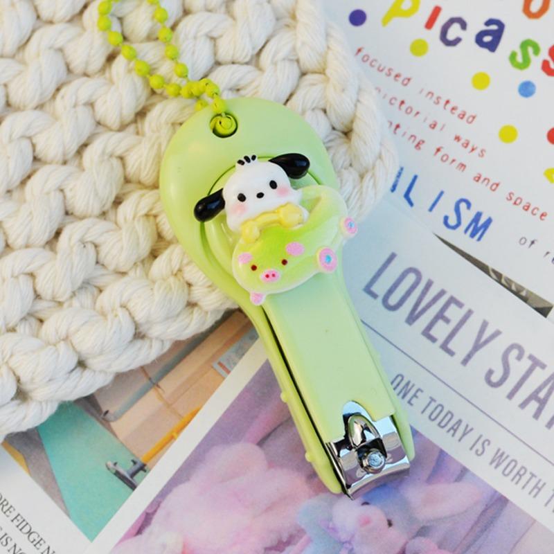 Sanrio Nail Clipper Set - Portable Foldable Nail Scissors with Anti-Splash Design for Home Use
