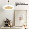 30W Light Fan 9.8in Small Aromatherapy Noiseless Ceiling Fan Light E27 LED Fan Light 86‑265V