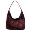 Retro fashion leopard print tote bag trendy casual large capacity shoulder bag new women's bag armpit bag