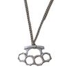 Geometric Alloy Pendant Necklace For Men Women With Cross Chain Metal Fashion Jewelry