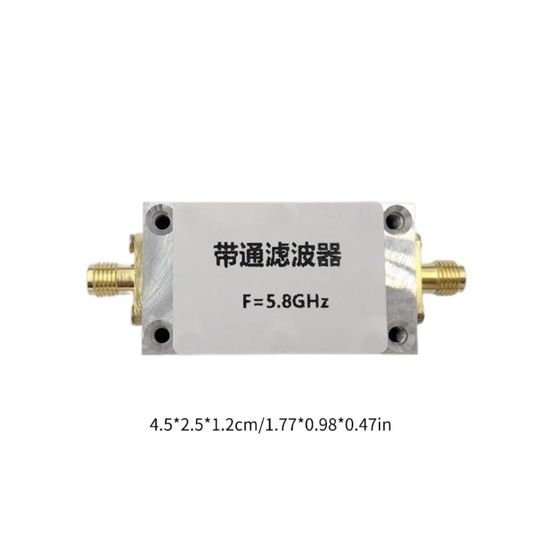 SMA Bandpass Receiver Metal Bandpass Filter 5.8GHz Wireless Images Transmission Filter for 5.8GHz Receiving Equipment