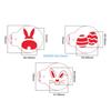 5 Stück/Set Feder Oster Malvorlage PET Schablonen Hase Schmetterling DIY Wand Stoff Papier Basteln Handgemachte Kunst Geschenk D57B