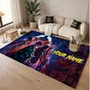Custom Name Crystal Velvet Rug,Demon Slayer Comfortable Anti Slip Floor Mat For Room Decoration