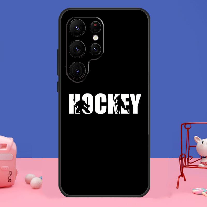 Ice Hockey Puck Case For Samsung Galaxy S24 Ultra S23 S22 S21 S20 FE Note 20 S8 S9 S10 Note 10 Plus Cover