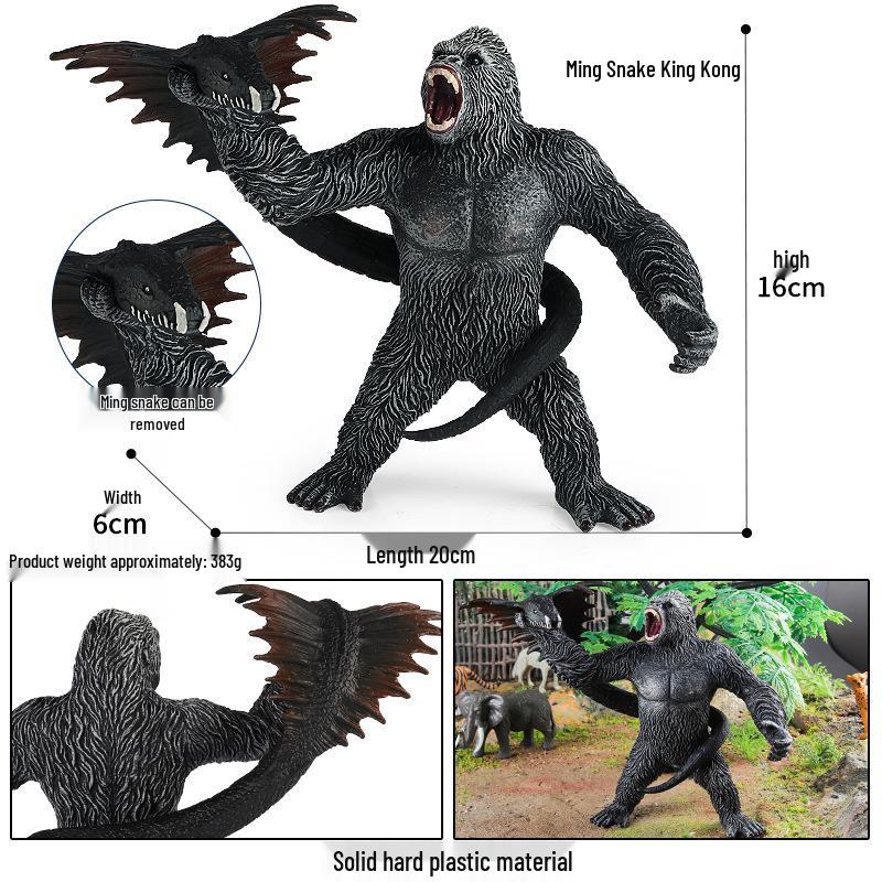 Children's Cognitive Simulation Primate Model: Gorilla & Golden Snub-nosed Monkey Wildlife Toy