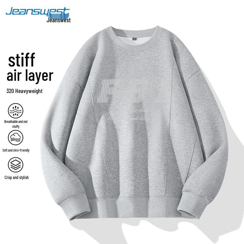 

JEANSWEST Men s American Style Graphic Crewneck Sweatshirt 3XL