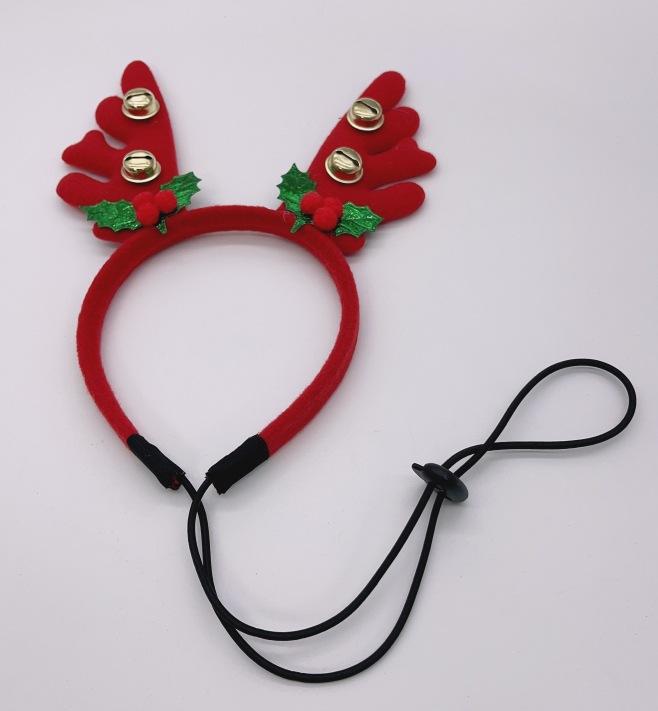 Christmas Decorations Pet Headgear Party Dress Up Antlers Headband Pet Supplies Christmas Hat Headband Dog Christmas