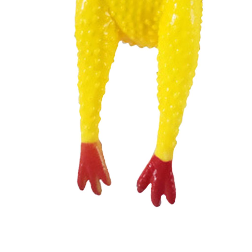 Screaming Chicken Toy Relieve Stress Anxiety Funny Squeak Sound Chicken Toy for Dogs Adults L L