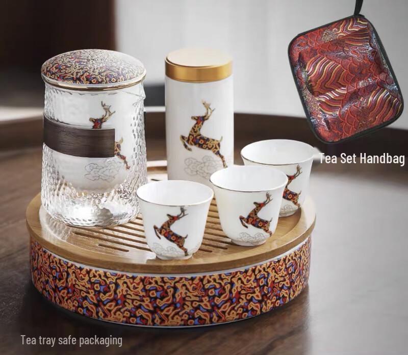 

Nordic Style Portable Ceramic Travel Tea Set