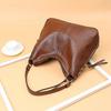 Hobo Bag Leather Women Handbags Female Leisure Shoulder Bags Fashion Purses Vintage  Large Capacity Tote Bag