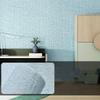 10 Meters / Roll 3D Self-adhesive Thicken Waterproof Wallpaper Linen Textured Pure Color Home Decorative Refurbished Sticker