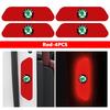 HGWE4 Car Wheel Eyebrow Stickers Reflective Protective Stickers Night Anti-collision Strip For Skoda S Kodiaq Octavia 2 3 Yeti Karoq