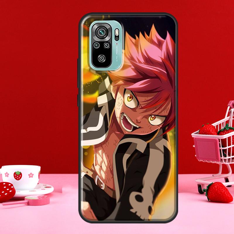 Natsu Erza Fairy Tail For Xiaomi Redmi Note 8 9 10 11 Pro Note 10S 9S 11S Case For Redmi 9 10 9T 9A 9C Coque