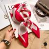 Silk scarf women's neck new scarf with coat 70 small square scarf scarf mother high-end scarf