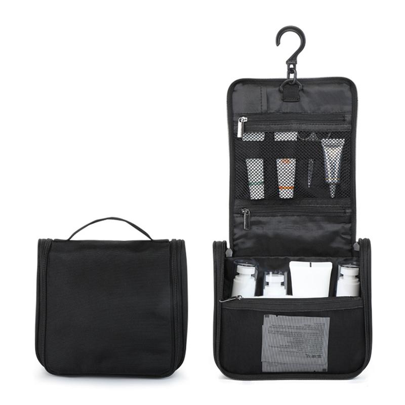 Portable Toiletry Washbag with Hanging Hook Waterproof Women Bathroom Cosmetic Storage Bag Large Capacity Travel Men Makeup Case