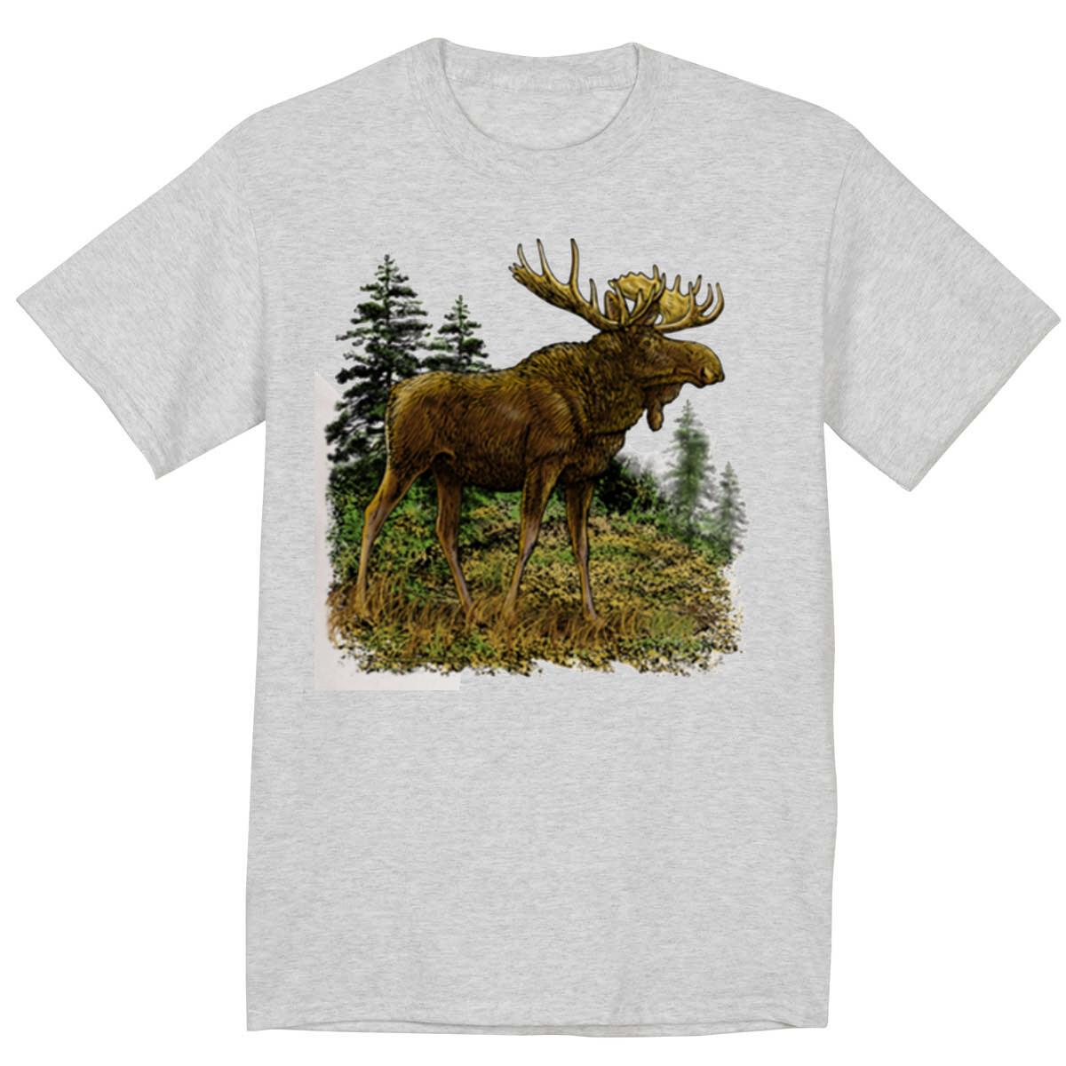 Moose T-shirt Nature Wildlife Maine Vermont New Hampshire Canada Moose Gifts XXXL