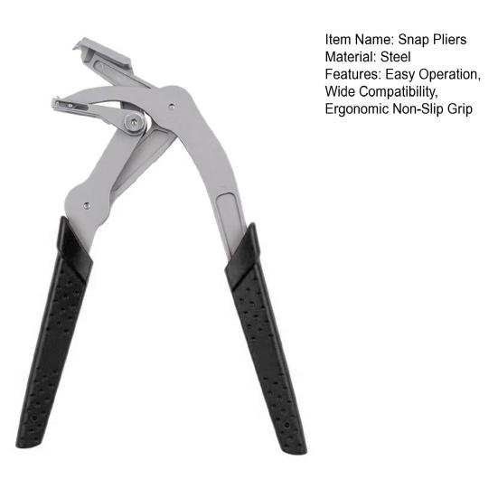 Snap Pliers Spring-Loaded Lever Ergonomic Non-Slip Grip Spring-loaded Clamp Pliers Automotive Clamp Removal Tool