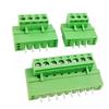 MX2EDGKM 5.08mm Plug-in Green Terminal Block with Flange Fixing, 2P-24P PCB Wiring Plug