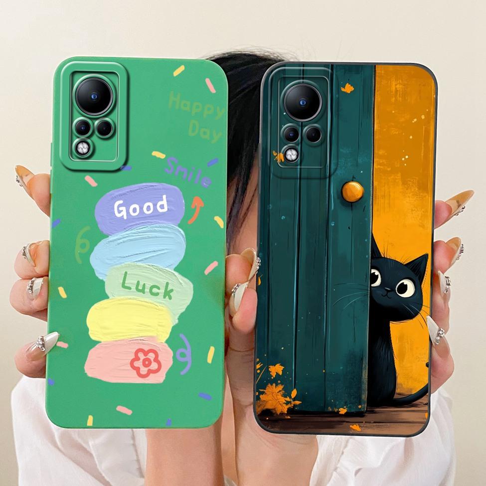 Casing For Infinix Note 11 Cover Fashion Cartoon Cute Funny Painted Silicone Phone Case For Infinix Note11 X663 X663B