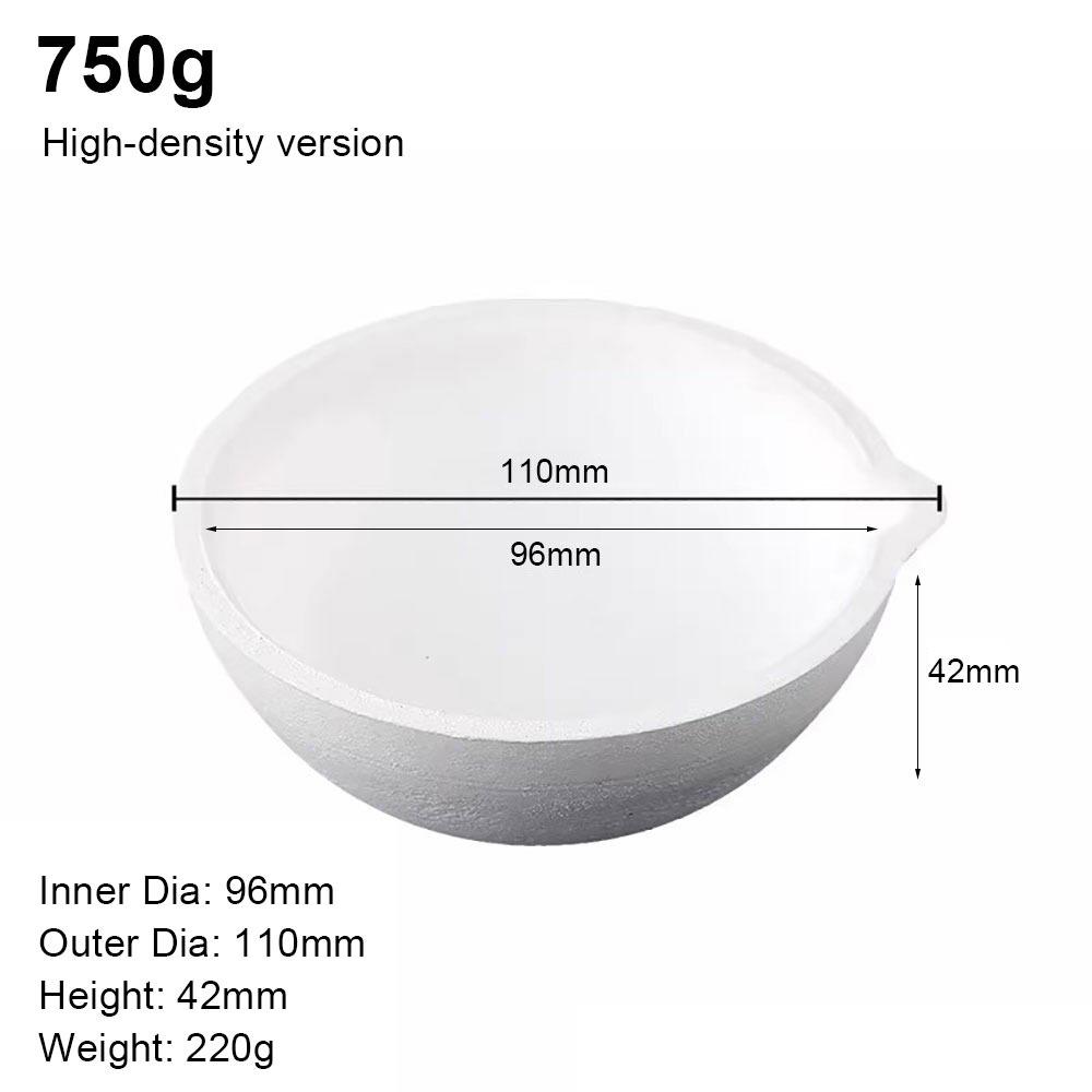 1Pcs High Temperature Silica Melting Crucible High-density Jewelry Cast Container Pot  Jewelry Tool