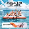 Inflatable Floating Dock 10x10FT Inflatable Dock Platform Mat with Ladder