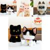 Cat Plush Doll With Fragrance For Desk Decor And Stress Relief Cute Siamese Cat Toy