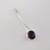 Amethyst Gemstone 925 Sterling Silver Handmade Jewelry Designer Pendant 1.79" Gift For Birthday PP-69-1