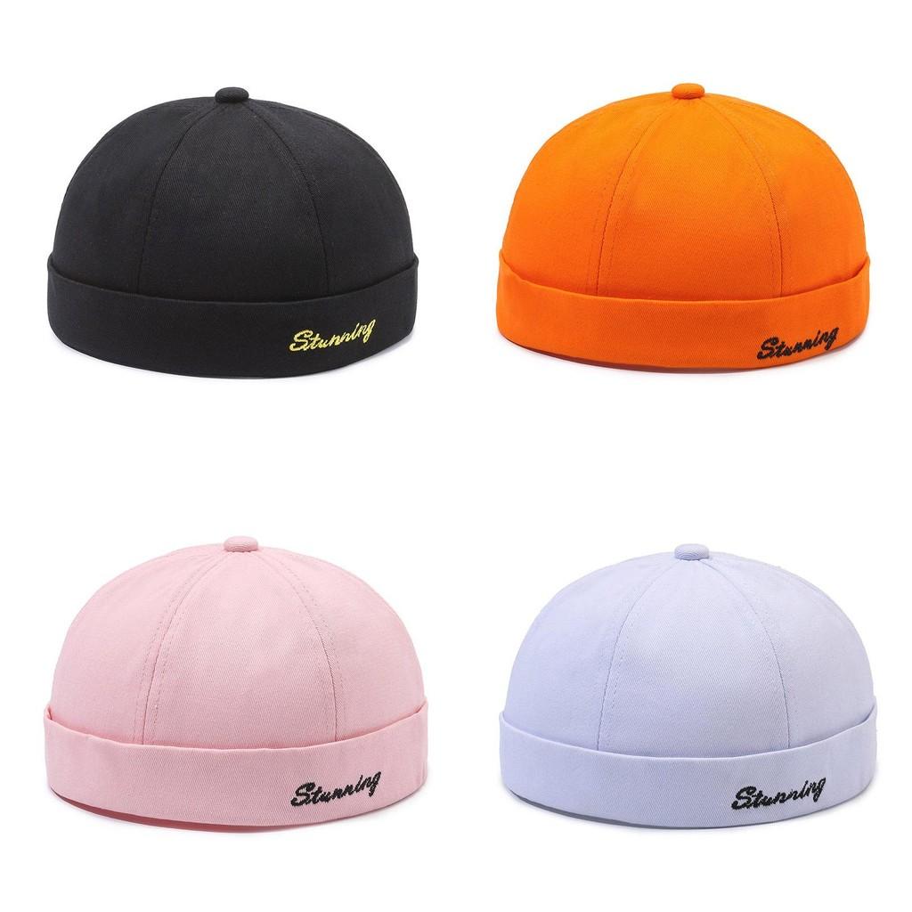 Cap Stwnning Letters Adjustable Breathable Round Top Hat Headwear Skullcap Gift